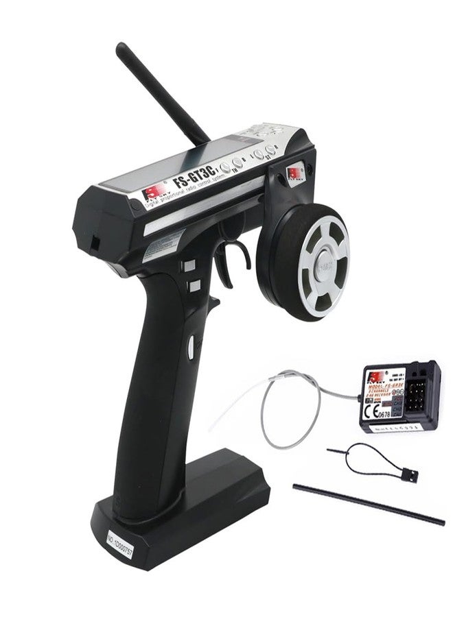 Flysky جهاز إرسال واستقبال Flysky FS-GT3C FS-GR3E، وحدة تحكم راديو 2.4GHz لسيارة وقارب RC - Image 1