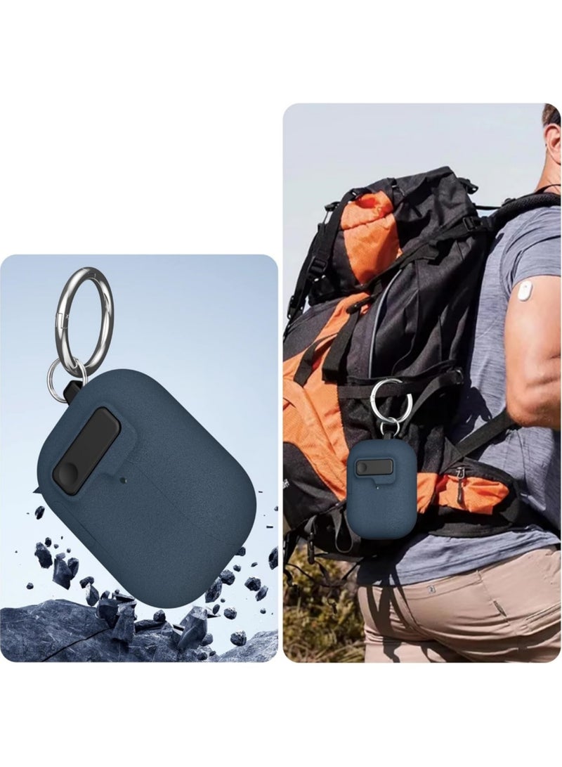 Aookay Modern Lock Case for Airpods Pro 3 Cover, Mil-Rugged Protection with Secure Lock for Apple Airpods 3nd Generation Case (Blue) - Image 5