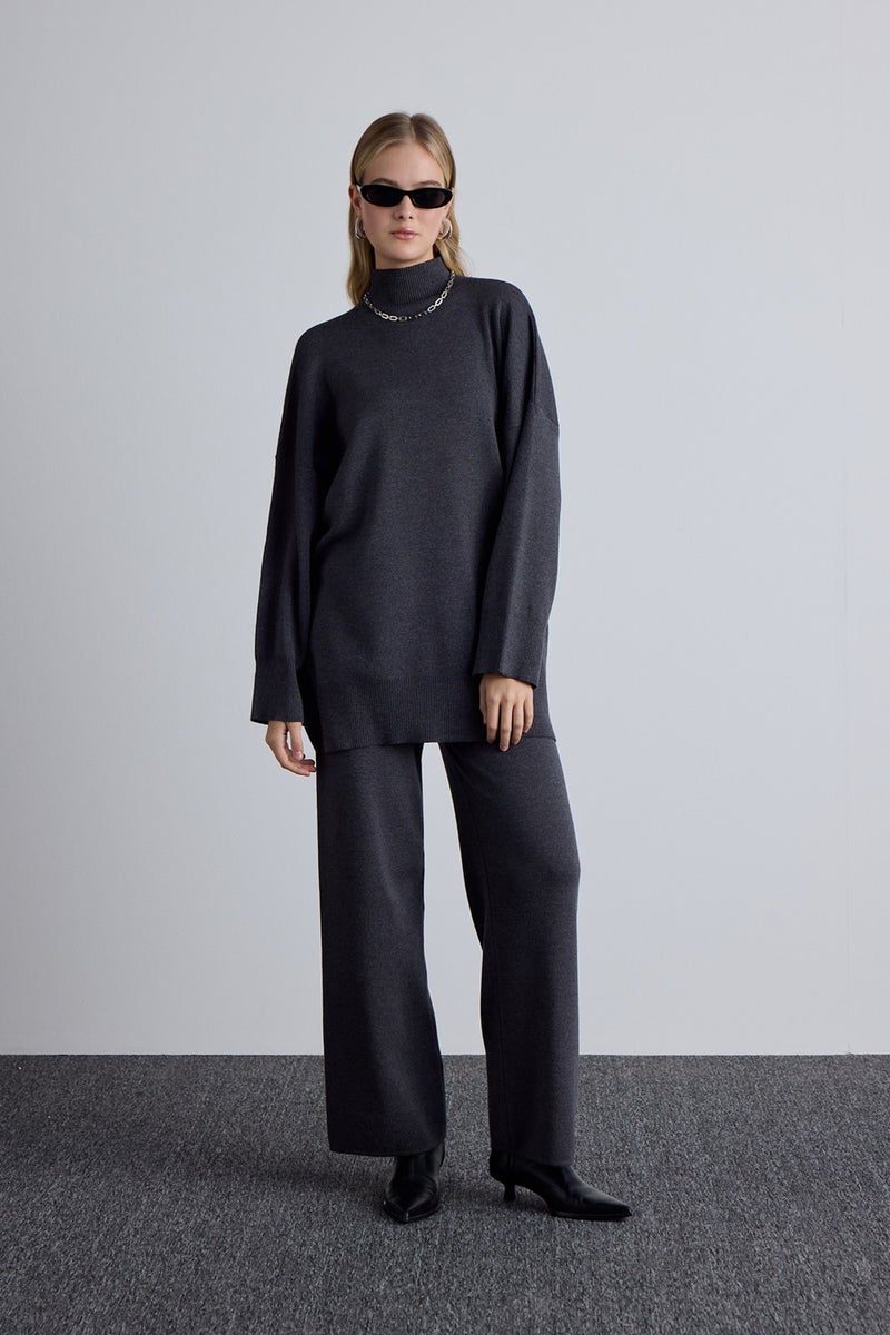 Manuka Oversized High Neck Sweater Anthracite  - Image 3