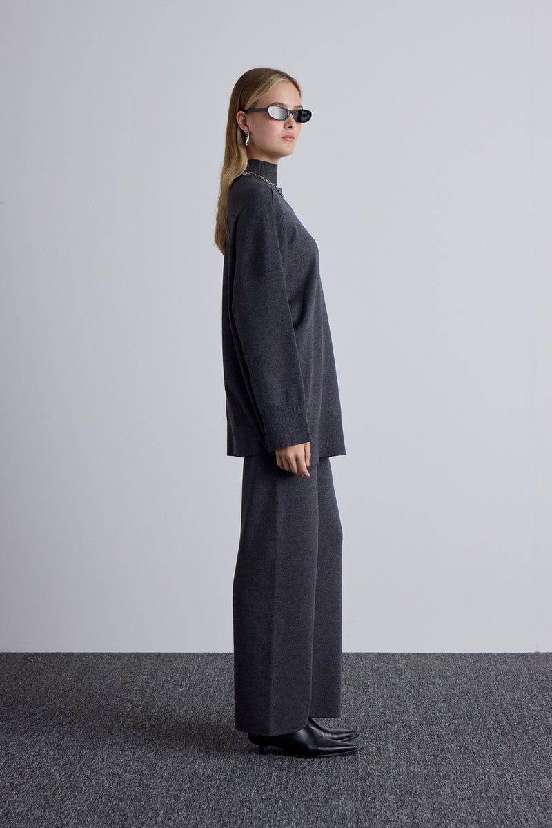Manuka Oversized High Neck Sweater Anthracite  - Image 4