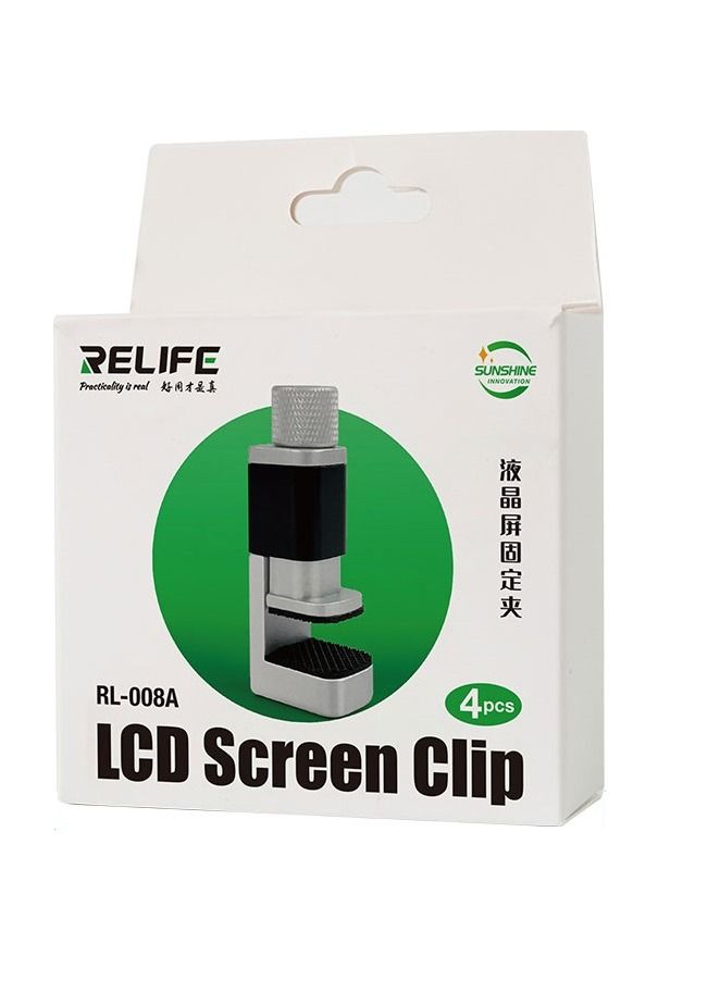 RELIFE 4 Pieces Universal Adjustable Clip Clamp Display Mobile Phone Repair Stand - Image 1