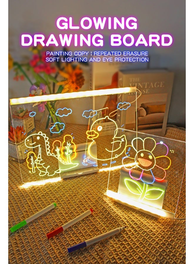 لوحة دُرج إبداعية مضيئة للأطفال - لوحة رسم LED بتقنية الفلورسنت - Image 5