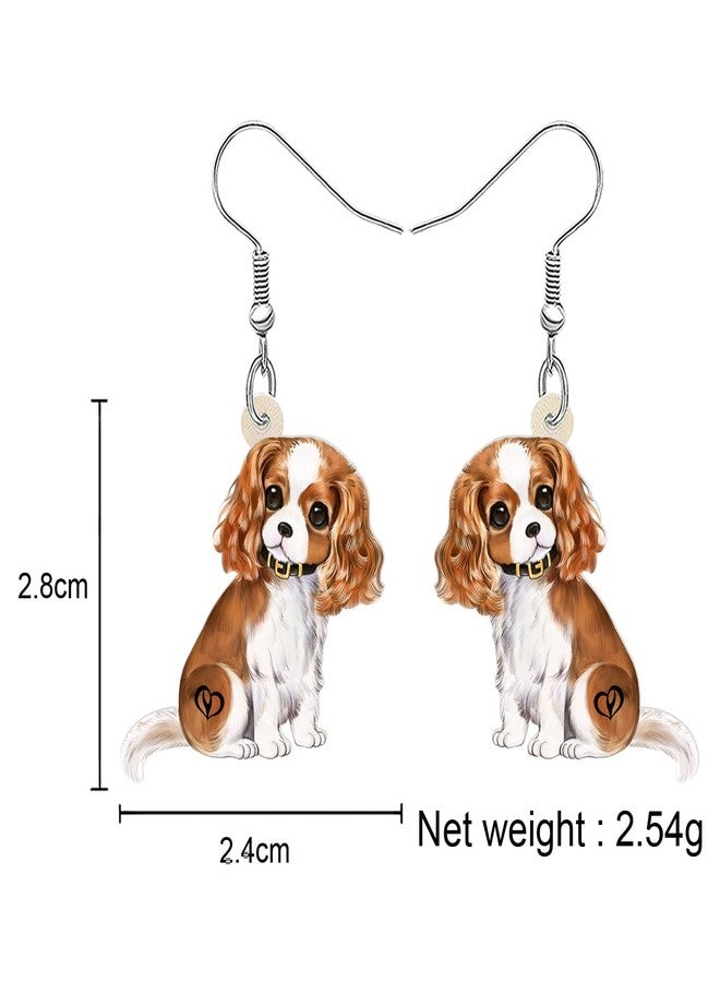 NEWEI Cute Cavalier King Charles Spaniel Earrings Fashion Pet Jewelry for Women Dog Lovers (Cavalier King) - Image 5