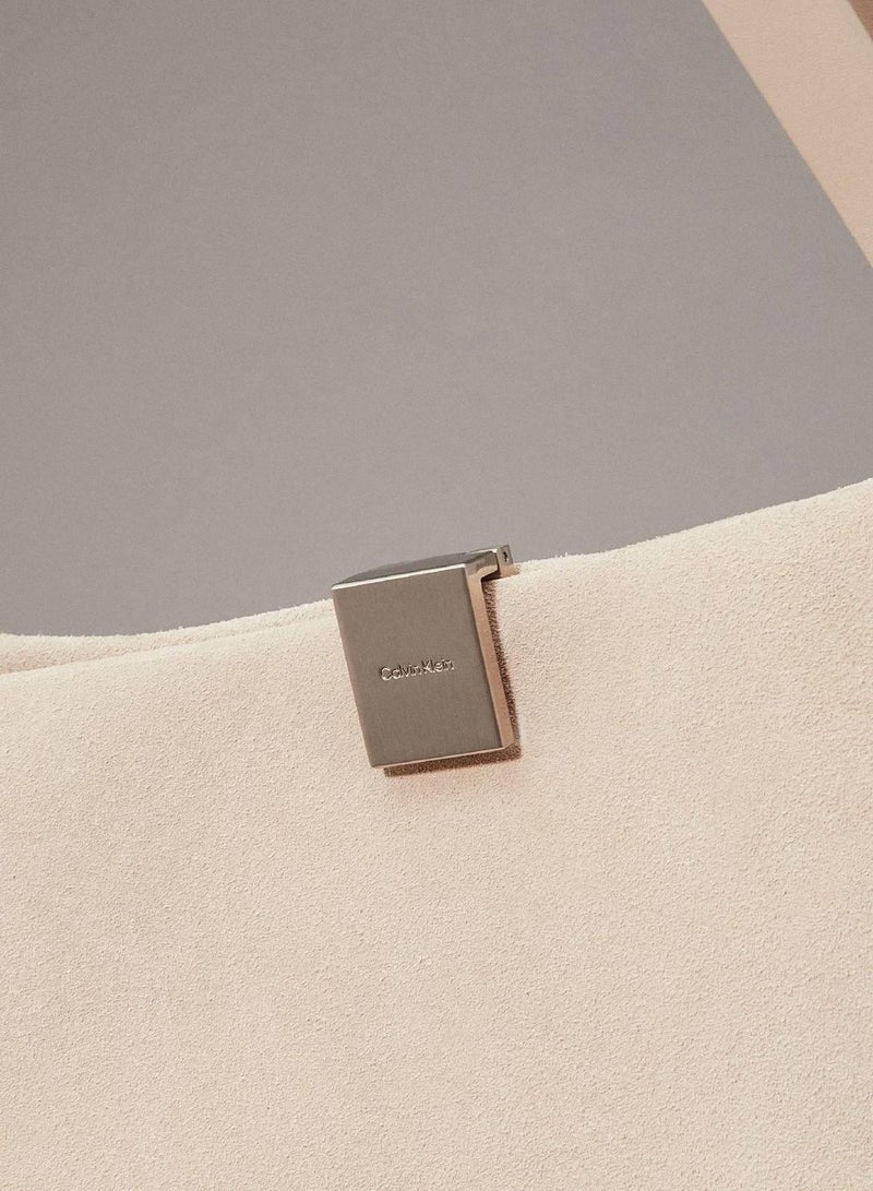 CALVIN KLEIN Suede Tote Bag - Image 5