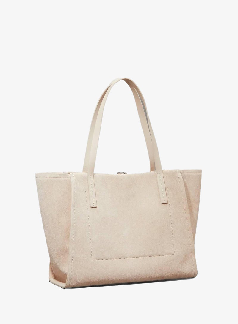 CALVIN KLEIN Suede Tote Bag - Image 3