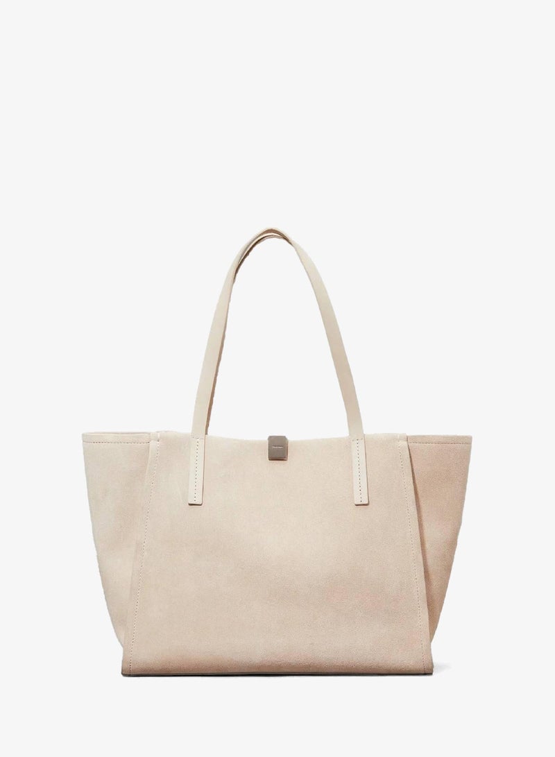 CALVIN KLEIN Suede Tote Bag - Image 1