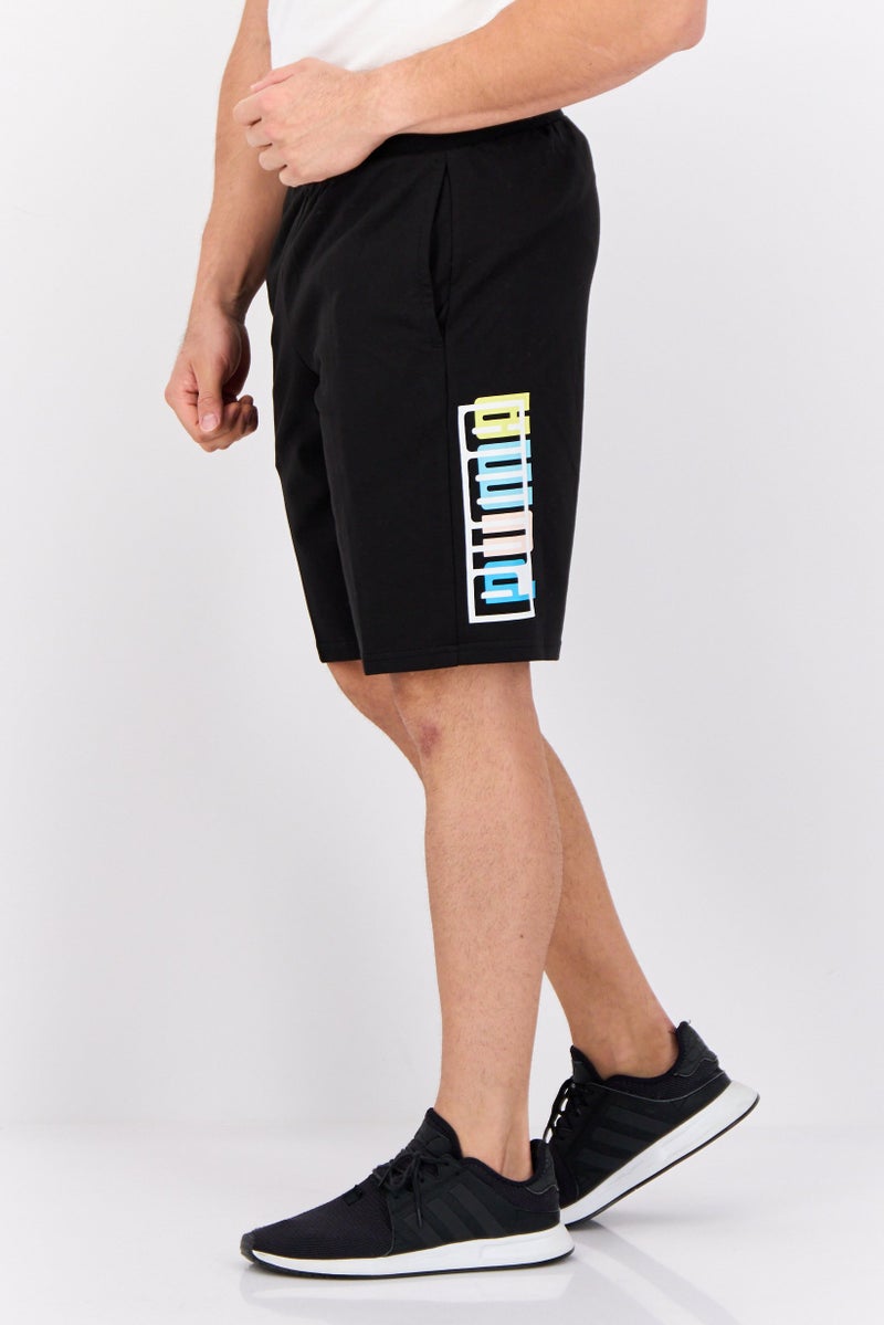 PUMA Men Sportswear Fit Brand Logo Training Shorts, Black  - Image 4
