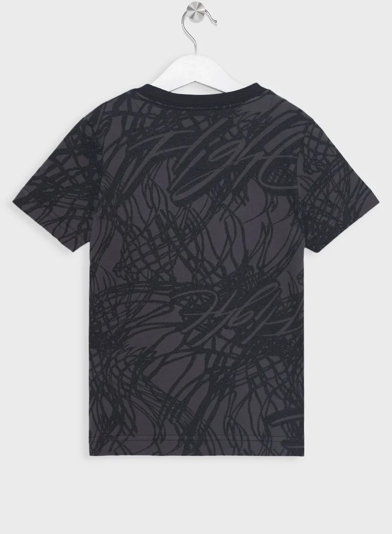 Jordan Youth Jordan Flight All Over Printed T-Shirt