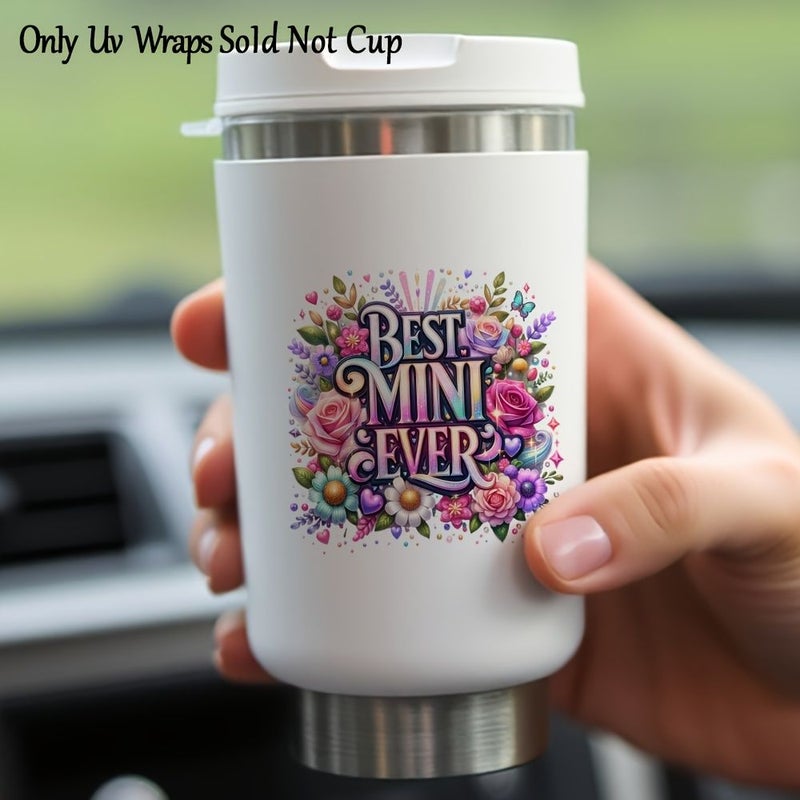 12pcs Family UV DTF Transfers Mom Floral for Glass Cups Tumblers Phone Cases DIY Gift - Image 5