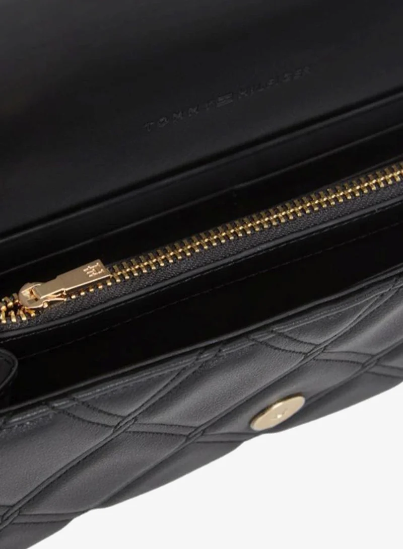 Tommy Hilfiger  Quilted Monogram Chain Strap Wallet for Women | Best Price UAE