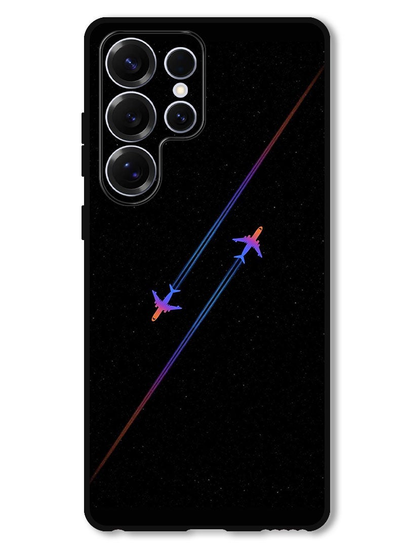 Theodor Protective Case Anti Scratch Shock Proof Bumper Cover For Samsung Galaxy S25 Ultra Airplanes - Image 1