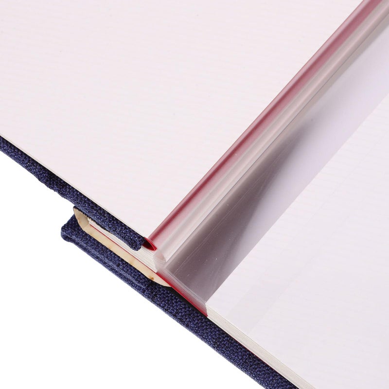 Retro Blue Linen Self Adhesive 16 Inch DIY Photo Album Large Capacity Scrapbook - Image 4