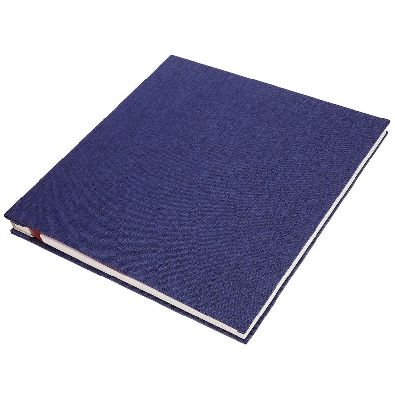 Retro Blue Linen Self Adhesive 16 Inch DIY Photo Album Large Capacity Scrapbook - Image 2
