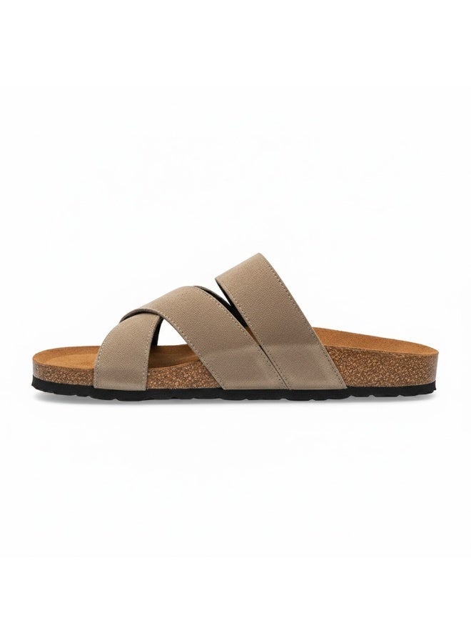 Stylish men's slippers with a modern and comfortable design – genuine leather and non-slip orthopedic sole, available in various sizes and colors. - Image 4