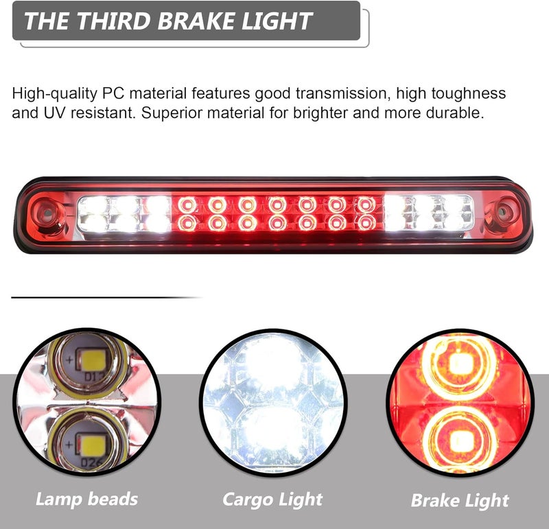Bomusou LED 3rd Third Brake Light for 1988-2000 Chevy GMC C/K Series - Image 5