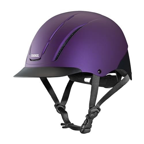 Troxel Spirit Full Coverage Horse Riding Helmet, Low-Profile Adjustable Design, Safety Horseback Riding Gear, Large (7-3/8 - 7-3/4), Violet Duratec - Image 4