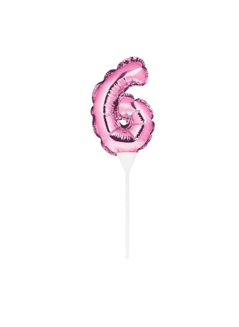 Balloon Cake Topper 6 Pink - Image 2