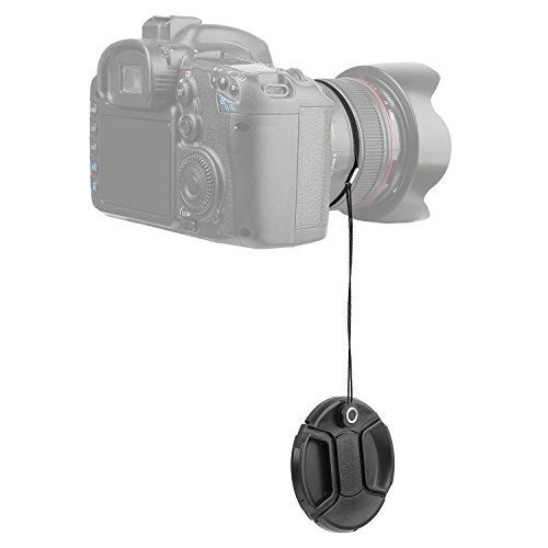 ChromLives 5 Pack Lens Cap Leash Lens Cap Keeper Holder with Microfiber Cleaning Cloth,Prevent Lens Cap Lost Compatible with DSLR SLR Camera Canon/Nikon/Sony/Panasonic/Fujifilm Camera and More - Image 4