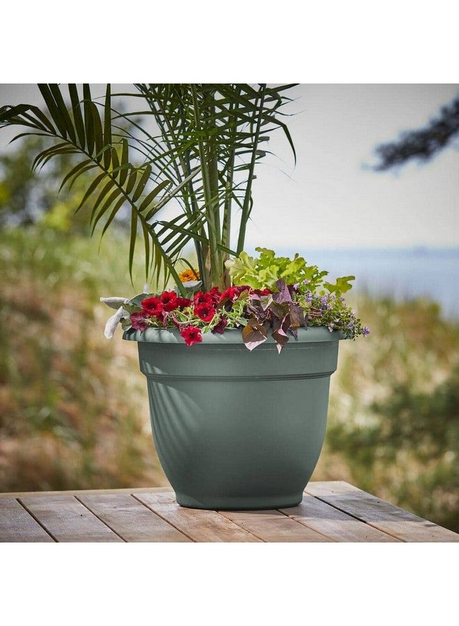 Bloem Ariana Round Self Watering Indoor/Outdoor Planter Pot Basil 16 Inch AP1641 - Image 4
