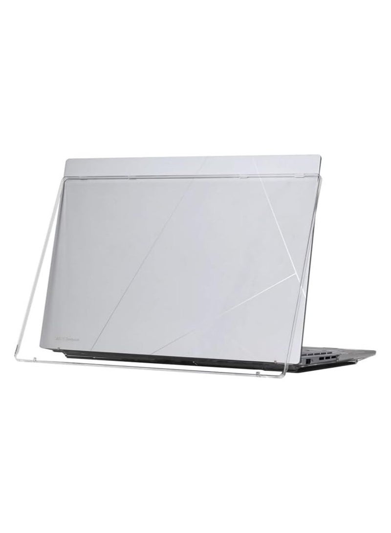 **غطاء واقي للابتوب متوافق مع جهاز ASUS ZenBook 14 OLED 2025 (UX3405C) مقاس 14 بوصة - غطاء فائق الرقة شفاف من الأعلى والأسفل، تغطية كاملة للحماية.**