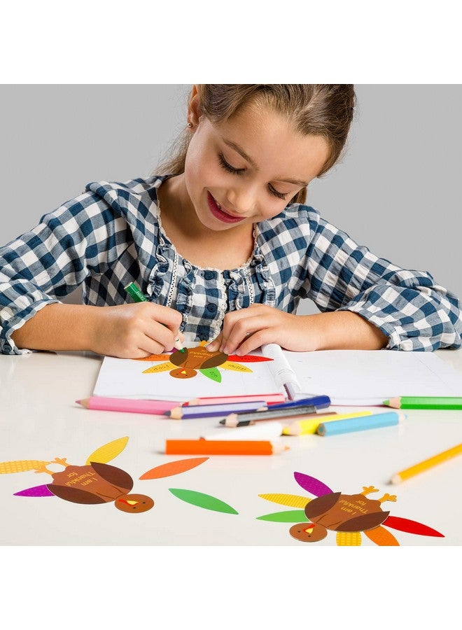Gejoy 56 Pieces Thanksgiving Turkey Craft Kits DIY Turkey Thanksgiving Party School Activities Decoration Supplies, Makes Up to 8 Turkeys - Image 3