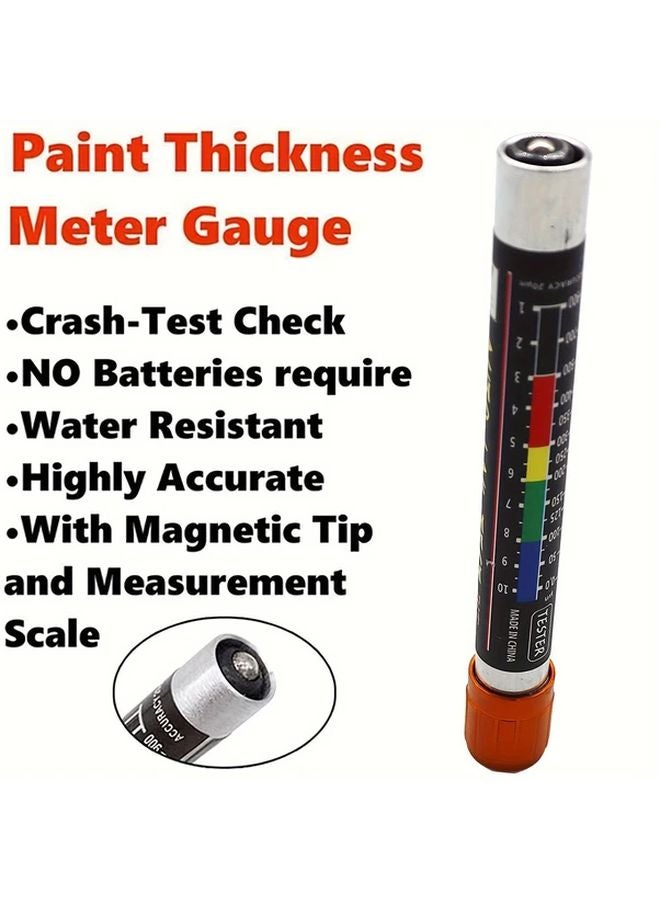 جهاز قياس سمك الطلاء المغناطيسي لفيلم طلاء السيارات الأسود - Image 2
