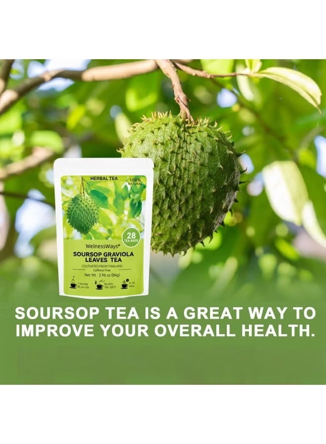 WelnessWays 100% Pure Soursop Graviola Leaves tea,Annona muricata - Guanabana - Premium Quality 100% Pure Leaf - Image 3