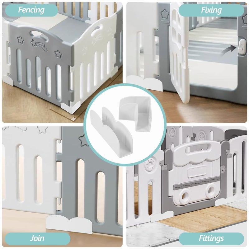 Non Slip Playpen Stabilizer Replacement Base 7.08x2.48x6.61 Inch 4 Pack Fixator for Toddler Safety - Image 3