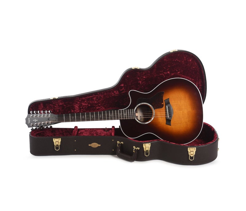 Taylor 454ce Grand Auditorium Acoustic Electric Guitar 12 String - Tobacco Sunburst - Image 5