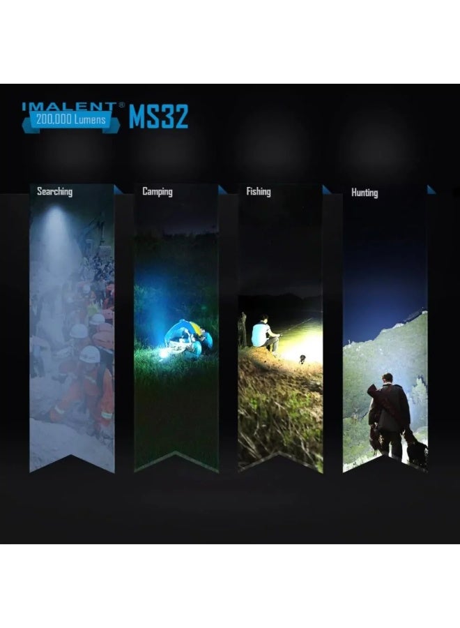 IMALENT MS32 200,000 Lumens Brightest Flashlight - Image 4