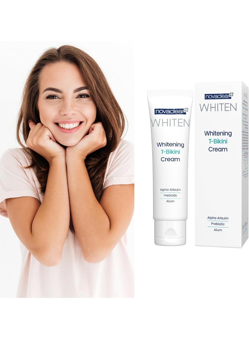 Novaclear Whitening T-Bikini Cream 50ml – Skin Lightening Formula with Alpha Arbutin & Glutathione - Image 2