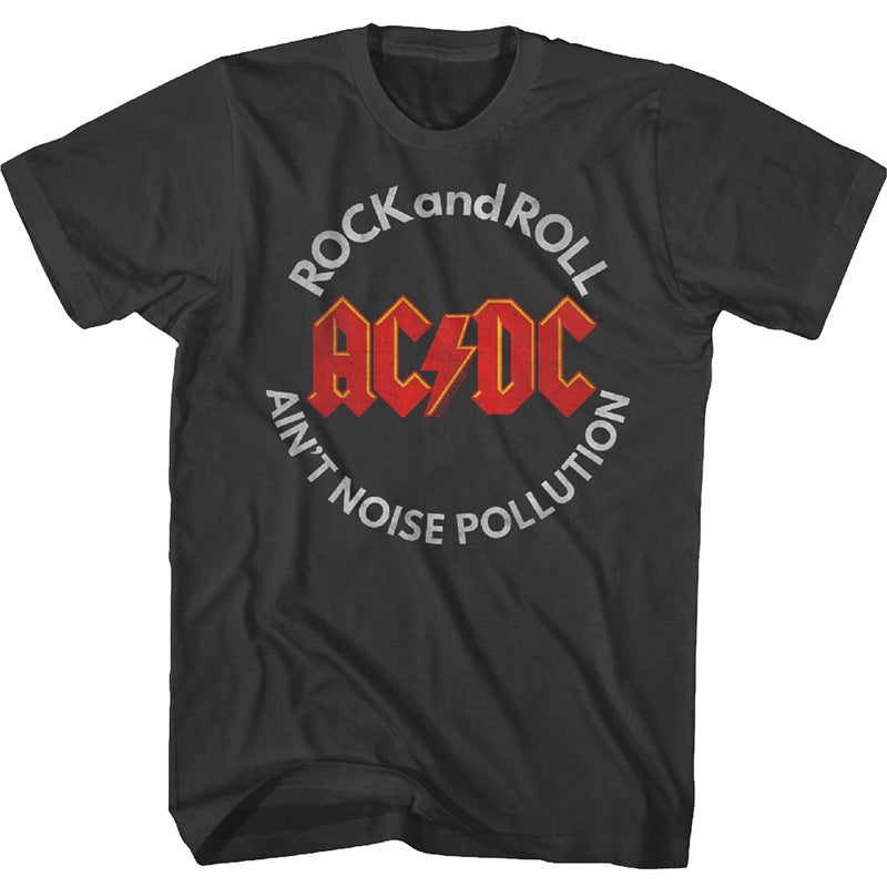 ACDC band mens T-shirt Metal Rock punk Mens T Shirt Metal Rock heavyweight T-shirt LL  - Image 5