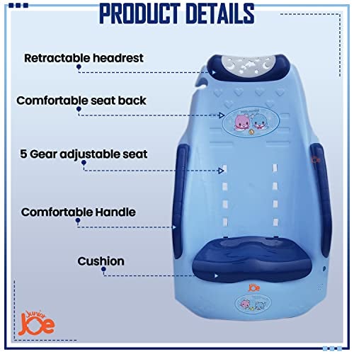JUNIOR JOE Children Shampoo Chair for 2-8 Year Old Bathing Seat Perfect Kids Hair Washing Station (Blue) - Image 3