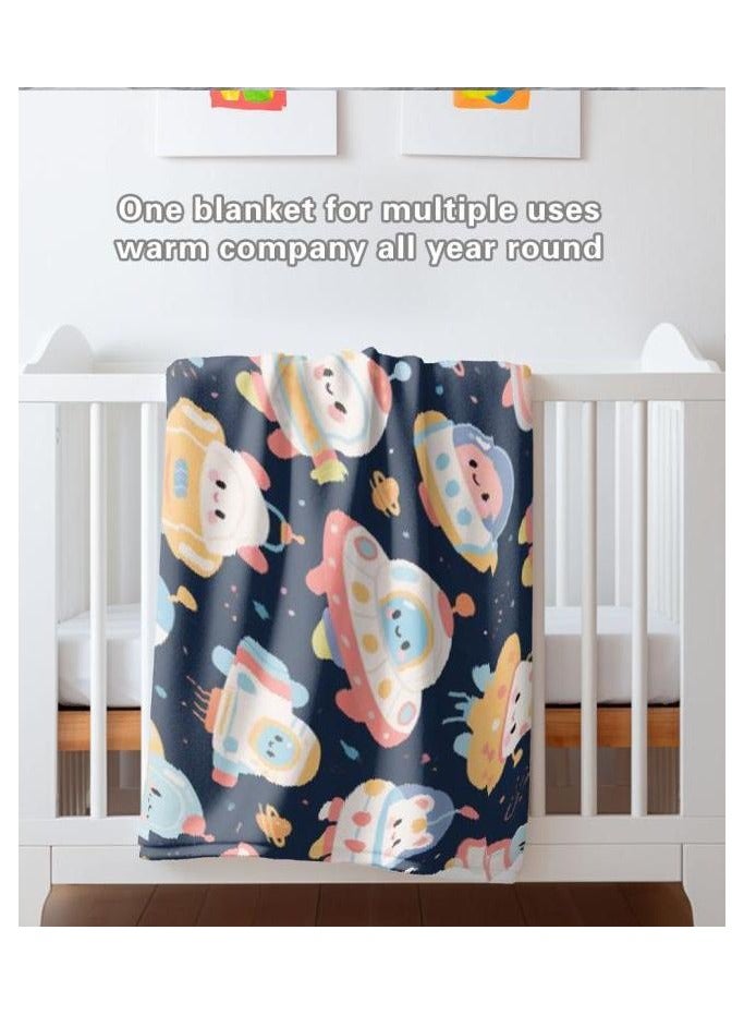 عام بطانية رقيقة من الفانيلا الكرتونية للأطفال أو الطلاب (دافئة ومريحة ومناسبة للنوم والألعاب) 100 سم * 150 سم - 624 - Image 4