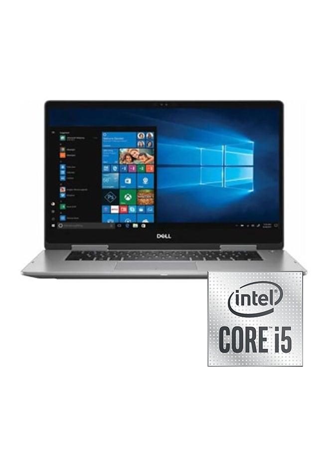 ديل لابتوب 2 في 1 قابل للتحويل إنسبايرون 7573 مزود بشاشة مقاس 15.6 بوصة ومعالج إنتل كور i5/ ذاكرة رام سعة 8 جيجابايت/ محرك أقراص SSD سعة 256 جيجابايت/ بطاقة رسومات إنتل فائقة الوضوح 620 فضي - Image 1