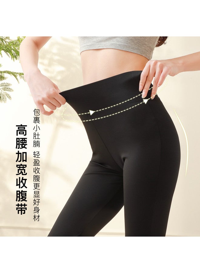 Moonbadi Flared Shark Pants High-Waisted Slimming Leg-Lengthening Tummy Control Lifting Buttocks Leg-Straightening Lightweight Smooth Non-Pilling Fashion Versatile - Image 4