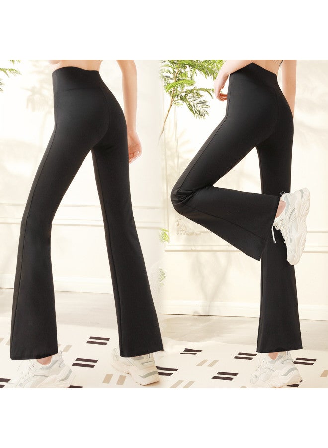 Moonbadi Flared Shark Pants High-Waisted Slimming Leg-Lengthening Tummy Control Lifting Buttocks Leg-Straightening Lightweight Smooth Non-Pilling Fashion Versatile - Image 2
