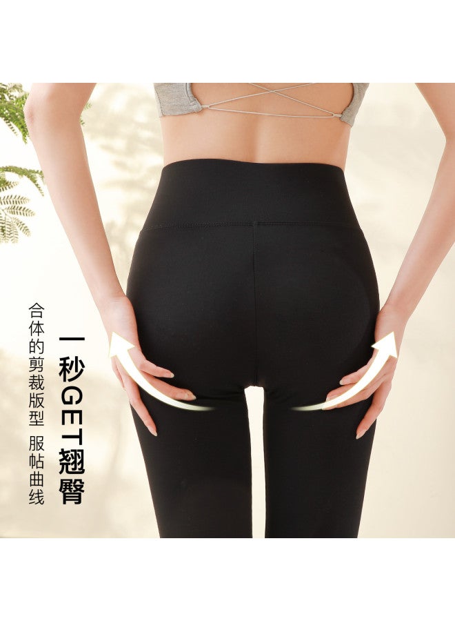 Moonbadi Flared Shark Pants High-Waisted Slimming Leg-Lengthening Tummy Control Lifting Buttocks Leg-Straightening Lightweight Smooth Non-Pilling Fashion Versatile - Image 5