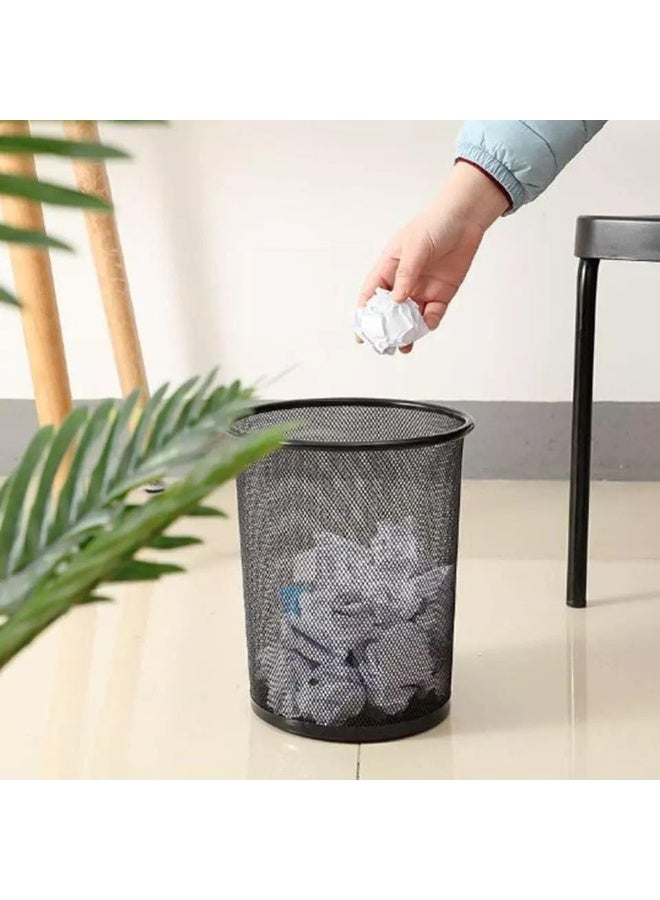 سله زبالة معدني – تصميم عملي ومتين للمطبخ والحمام – سعة متوسطة M - Image 1
