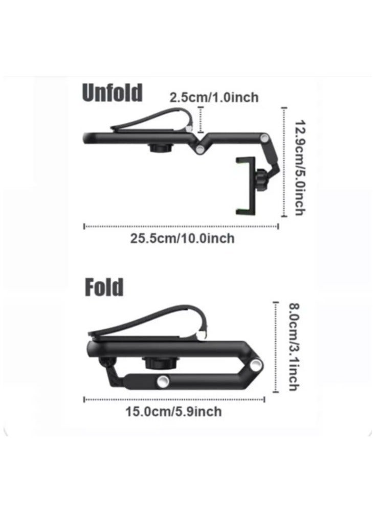 ELTRAZONE Car Mobile Phone Holder 360 Flexible Rotating Holder for Car Sun Visor│ Mobile Phone Holder for Kitchen │Desk Multipurpose Holder - Image 4