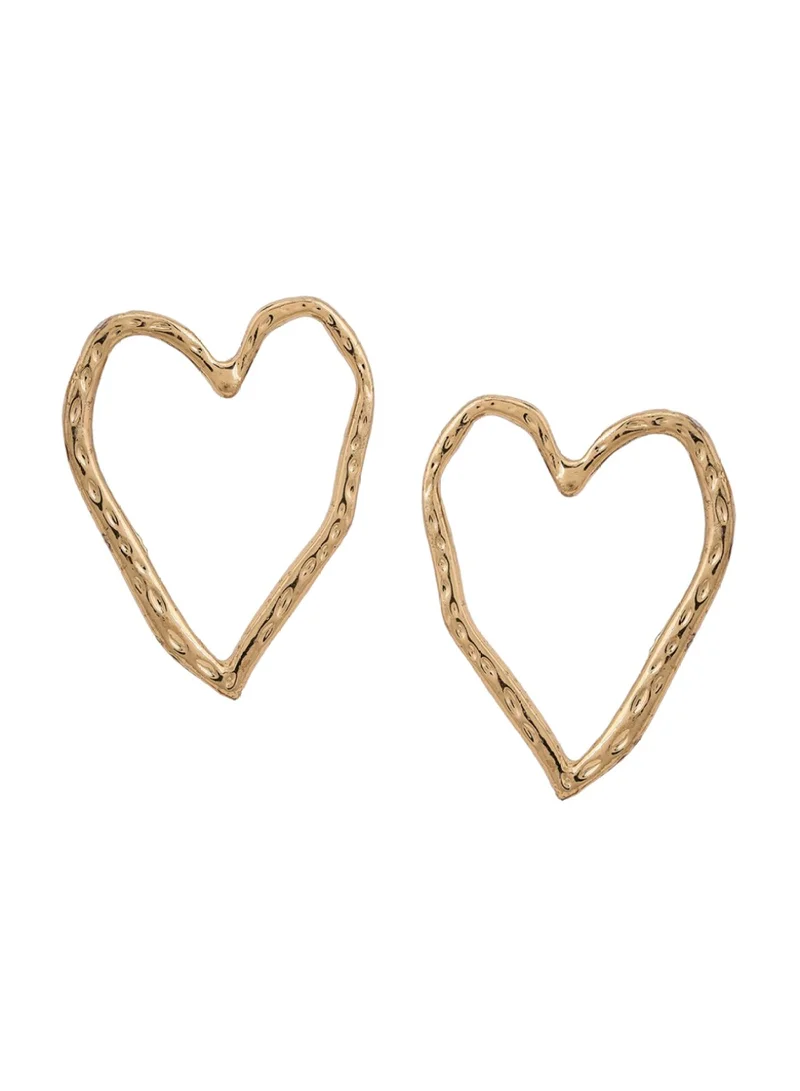 Priyaasi Heart Shaped Plated Studs Earrings