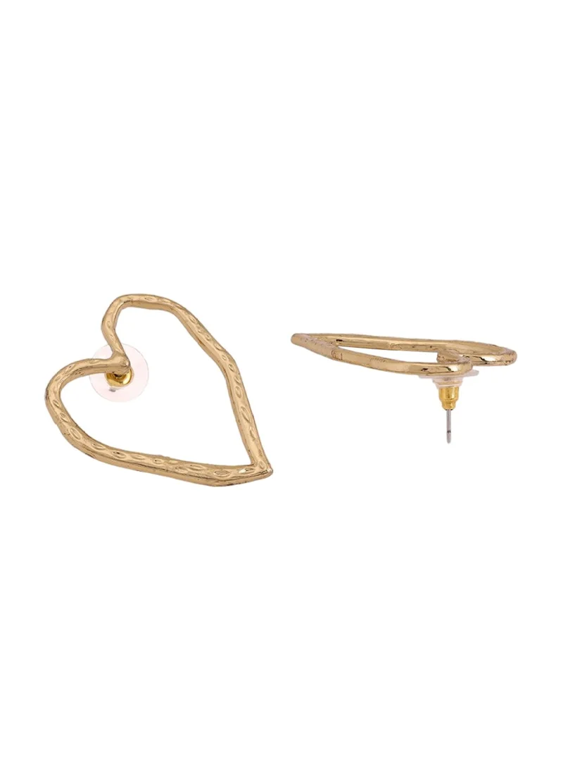 Priyaasi Heart Shaped Plated Studs Earrings