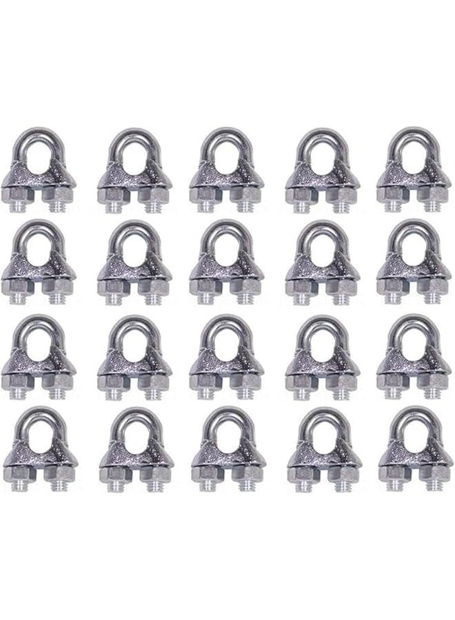 PROMASS promass 20pcs Wire Rope Cable Clip Clamp U Bolt Saddle Fastener (3 Mm)  - Image 1