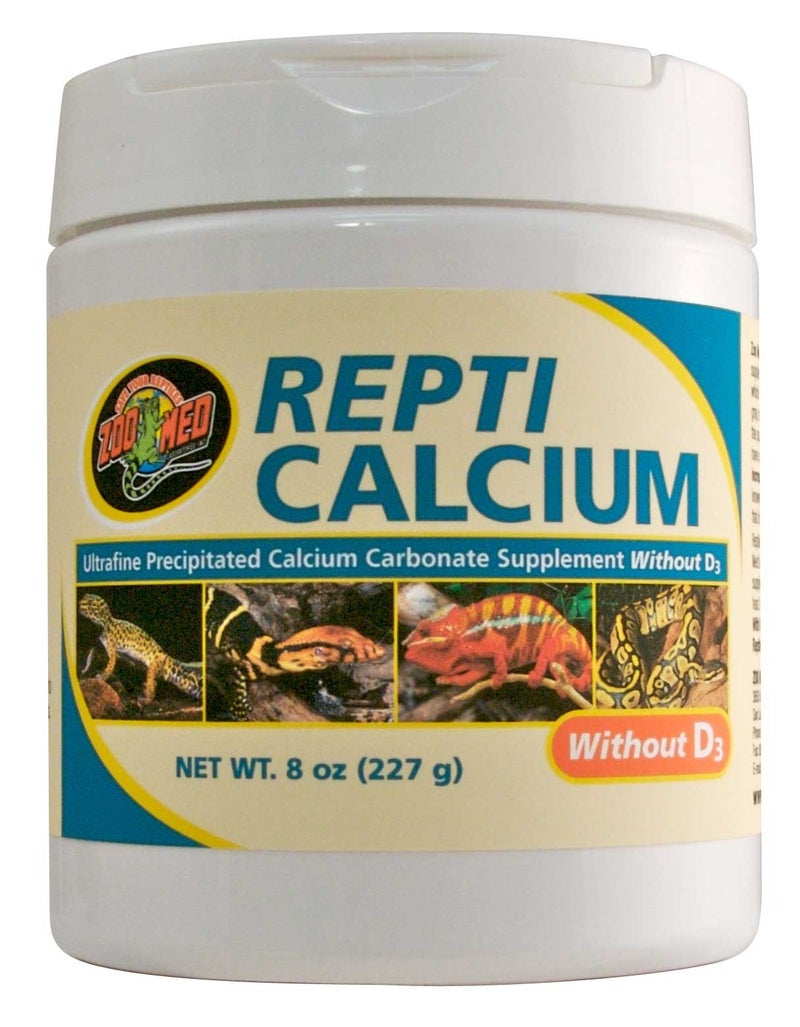 Zoo Med Reptile Calcium without Vitamin D3, 8-Ounce - Image 1
