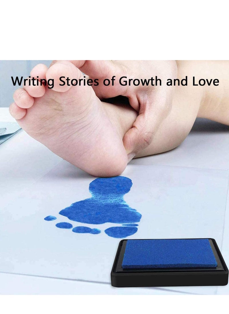 SYOSI Baby Footprint Kit Inkless Hand  Safe Reusable Ink Pads Beautiful Handprint For Newborn Girls And Boys  - Image 3