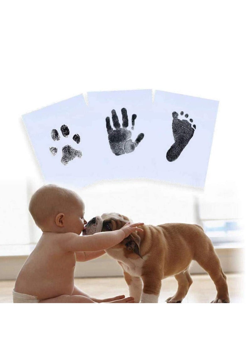 SYOSI Baby Footprint Kit Inkless Hand  Safe Reusable Ink Pads Beautiful Handprint For Newborn Girls And Boys  - Image 4