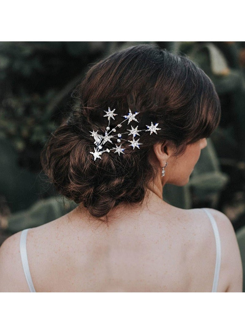 Goolsky Elegant, Stylish, And Full Of Stars, This Collection Of Fashionable Hair Accessories For Fashionable Girls Includes A Golden Diamond-studded Hair Clip With Hollowed-out Bangs And Side Clips, Perfect For Parties, Shopping, And Commuting.  - Image 4