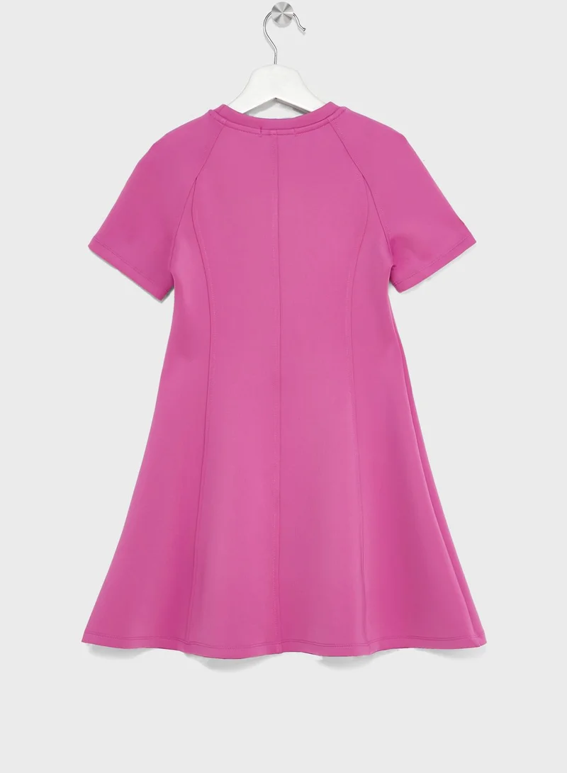 Calvin Klein Jeans Kids Crew Neck Midi Dress