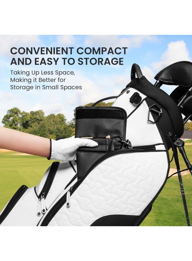 FINGER TEN Golf Club Bag Mini Lightweight for Men Women Ladies Kids with/Without Ball Pouch Pack, Portable for Driving Range Carrier Course Training Case (1 Pack in Black) - Image 5