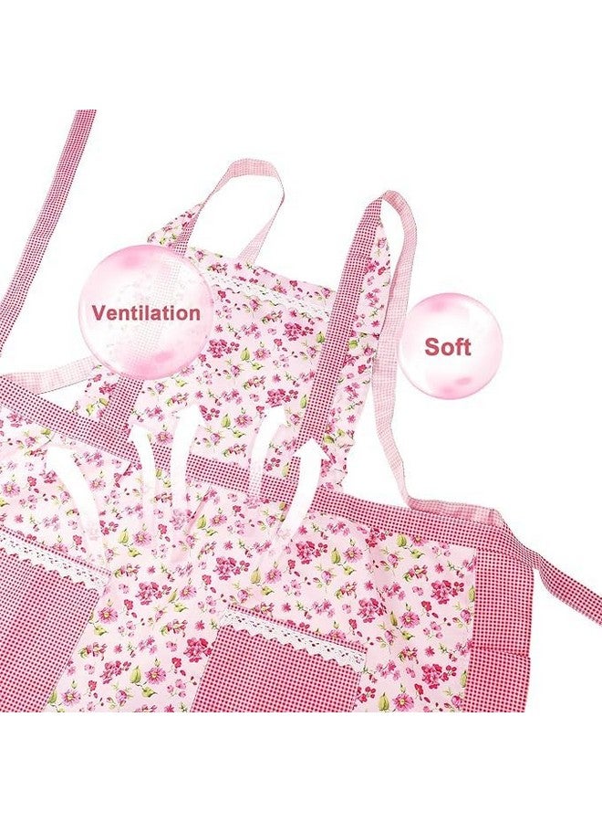 Leeonz Kitchen Apron for Women | Japanese-style Cooking Aprons | Cute Apron for Women With Pockets | Polyester Cotton Apron |Perfect for Cafe Shop, Baking, Gardening, Cooking (1piece, Cream) - Image 3